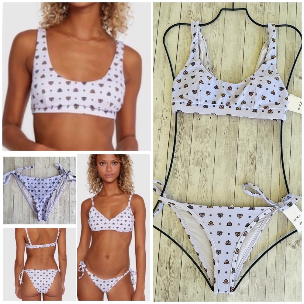 RVCA Foulard Tie Side Bralette Bikini